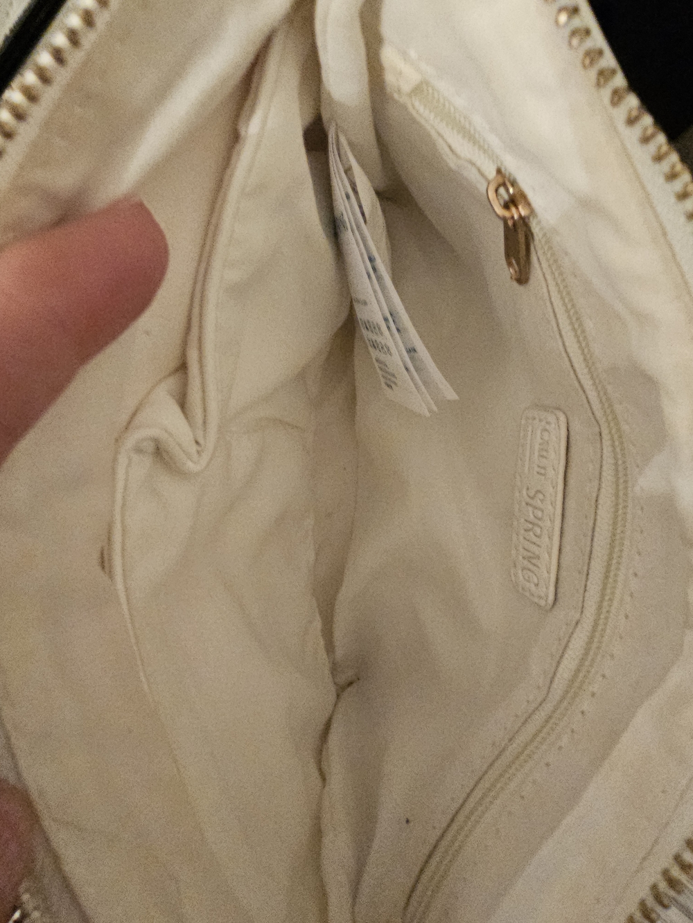 Call It Spring Ivory Quilted Crossbody Bag with Gold Hardware - Picture 4 of 5